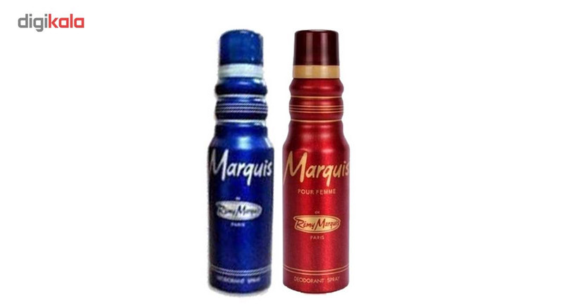 اسپری خوش بو کننده بدن رمی مارکوس مدل Marquis حجم 175 میلی لیتر مجموعه دو عددی