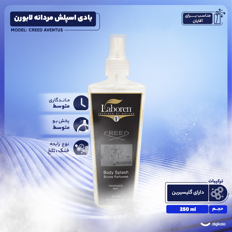 بادی اسپلش کرید اونتوس لابورن مدل Creed Aventus حجم 250 میلی لیتر