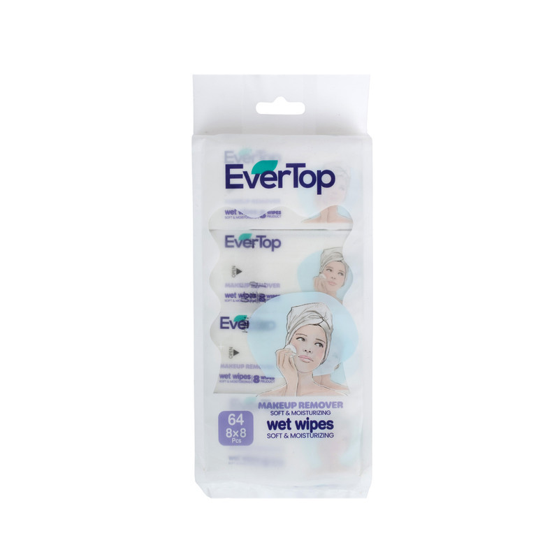 دستمال مرطوب پاک کننده آرایش اورتاپ مدل makeup remover soft