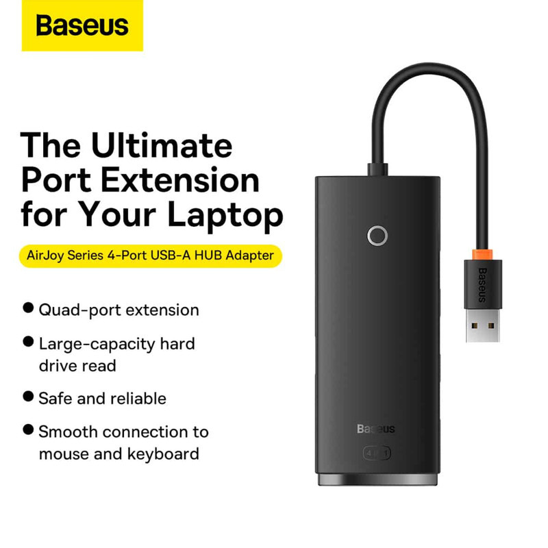 هاب 4 پورت USB2 بیسوس مدل BS-OH094 25cm