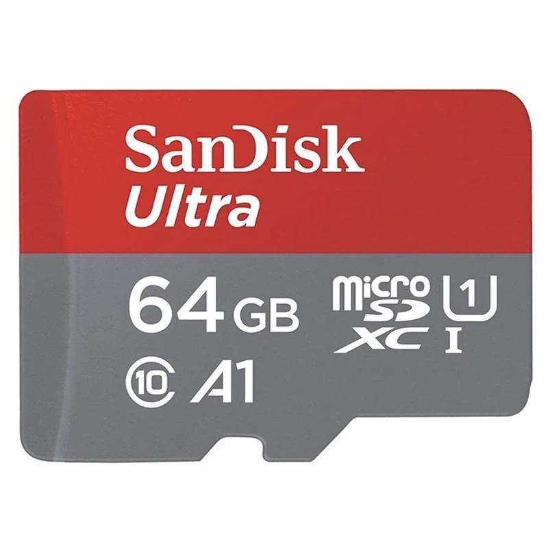 کارت حافظه microSDXC سن دیسک مدل Ultra A1 کلاس 10 استاندارد UHS-I سرعت 120MBps ظرفیت 64 گیگابایت به همراه آداپتور SD