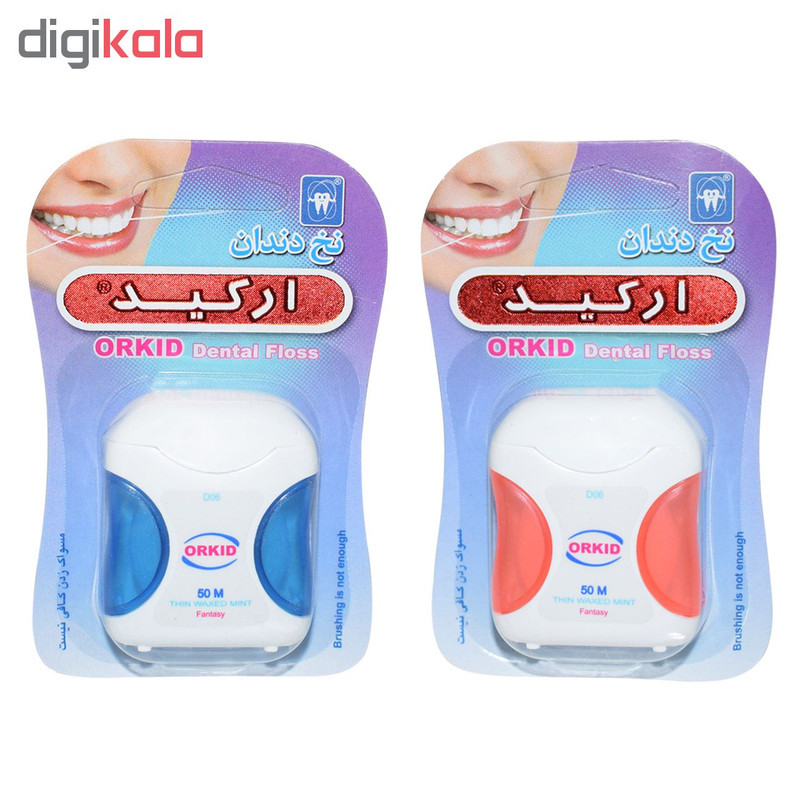 نخ دندان ارکید مدل فانتزی کد D06 بسته 2 عددی