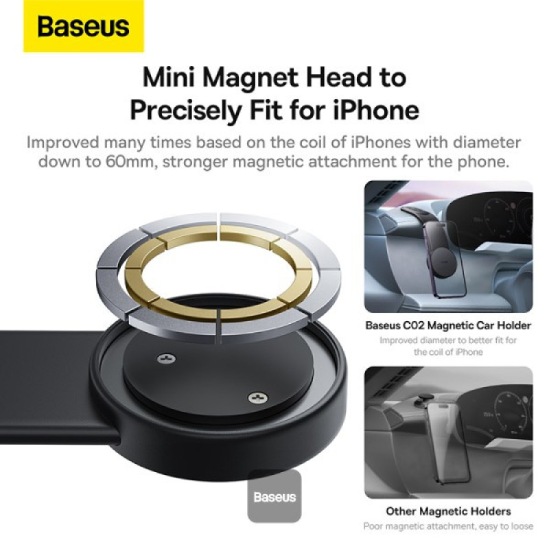 پایه نگهدارنده گوشی موبایل بیسوس مدل C02 Magnetic