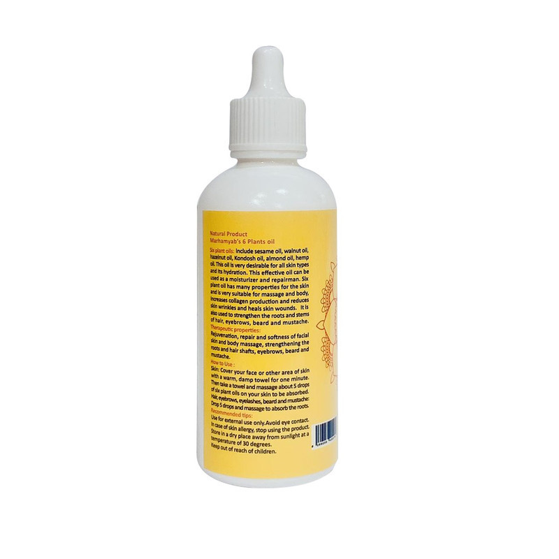 روغن روان کننده و نرم کننده مرهم یاب مدل Six Plant Oils حجم 80 میلی لیتر