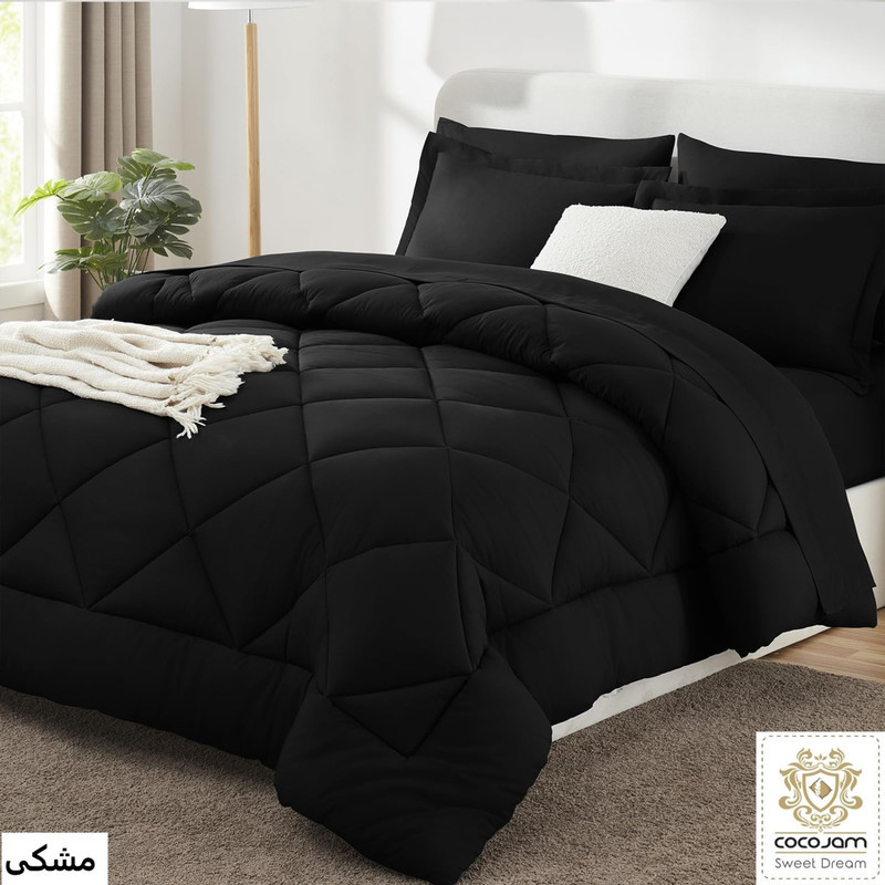 سرویس روتختی کوکوجم مدل میکرو فایبر دونفره 6 تکه