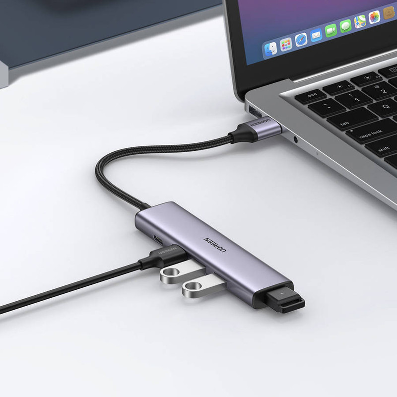 هاب چهار پورت USB-C به USB 3.0 یوگرین مدل CM473