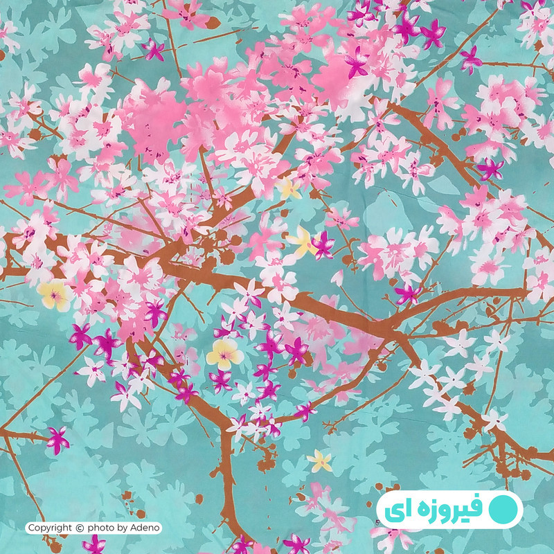 کاور لحاف آدنو مدل شکوفه کد CH60 یک نفره سایز 160x220 سانتی متر