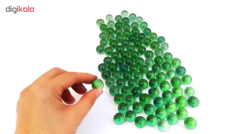 تیله مدل سبز بسته 400 عددی