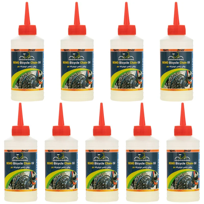 روغن زنجیر دوچرخه بمو مدل A200 حجم 80 میلی لیتر بسته 9 عددی