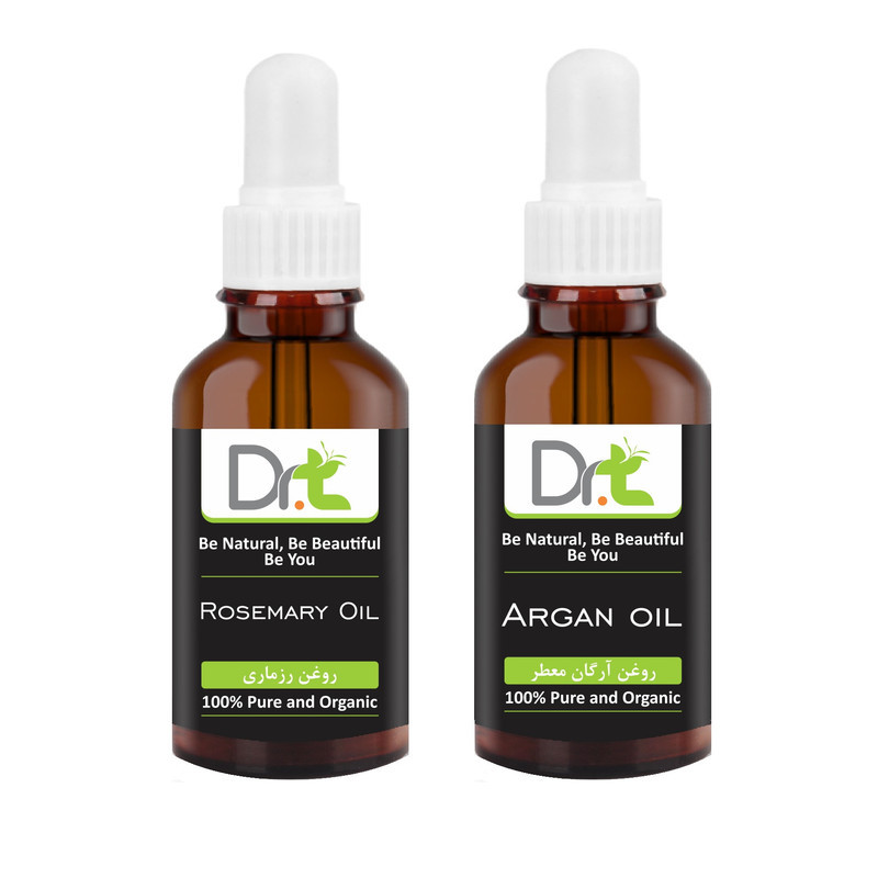 روغن مو دکترتی مدل رزماری حجم 50 میلی لیتر به همراه روغن مو دکترتی مدل آرگان حجم 50 میلی لیتر