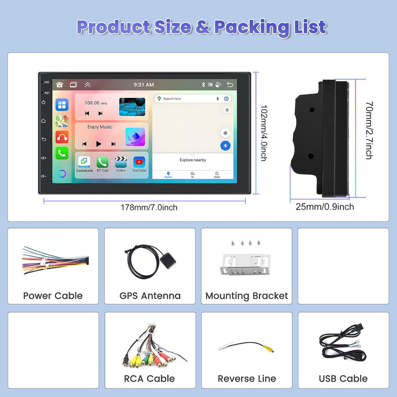 پخش کننده تصویری خودرو مدل LR711-8163 AHD