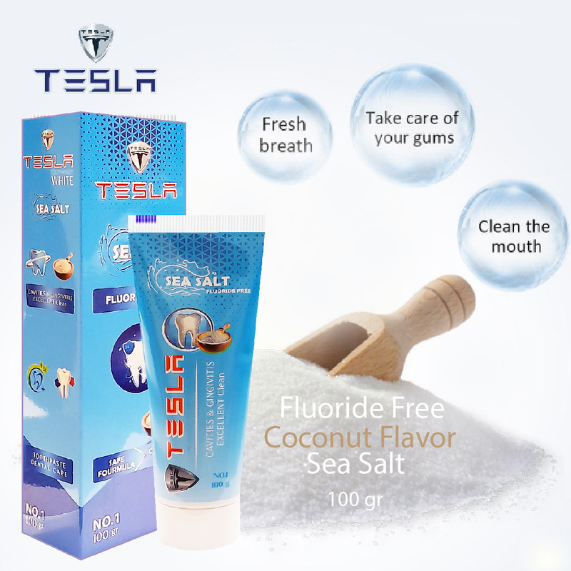 خمیر دندان تسلا مدل  Sea Salt وزن 100 گرم