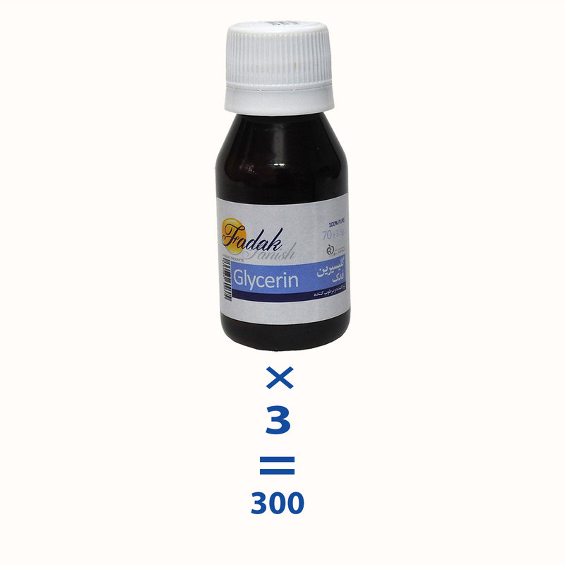 گلیسیرین فدک تانیش مدل 24511 حجم 60 میلی لیتر مجموعه 3 عددی