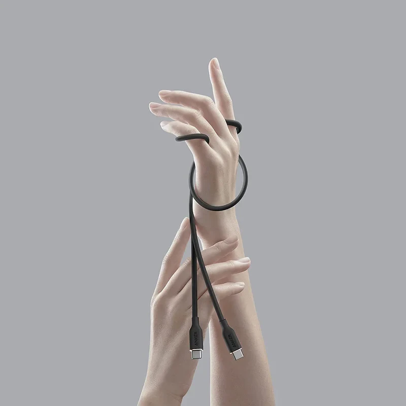 کابل USB-C به USB-C انکر مدل A8552 PowerLine III Flow طول 0.9 متر