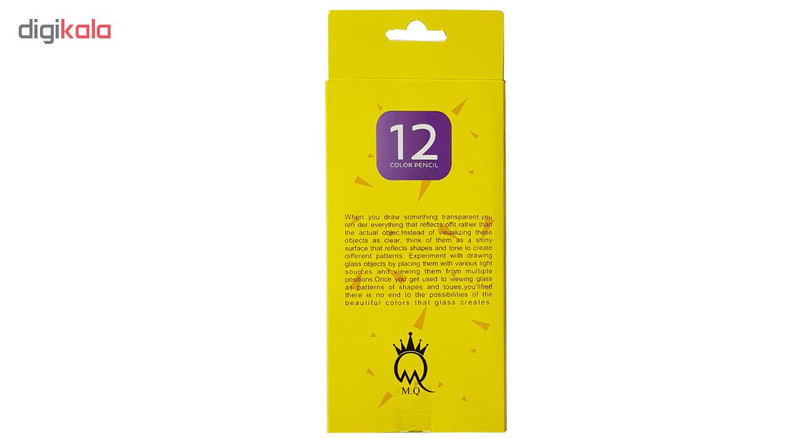 مداد رنگی 12رنگ ام کیو مدل M.Q.12