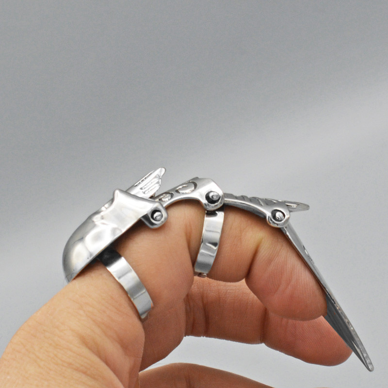 انگشتر مدل مفصلی skull کد 4Pi