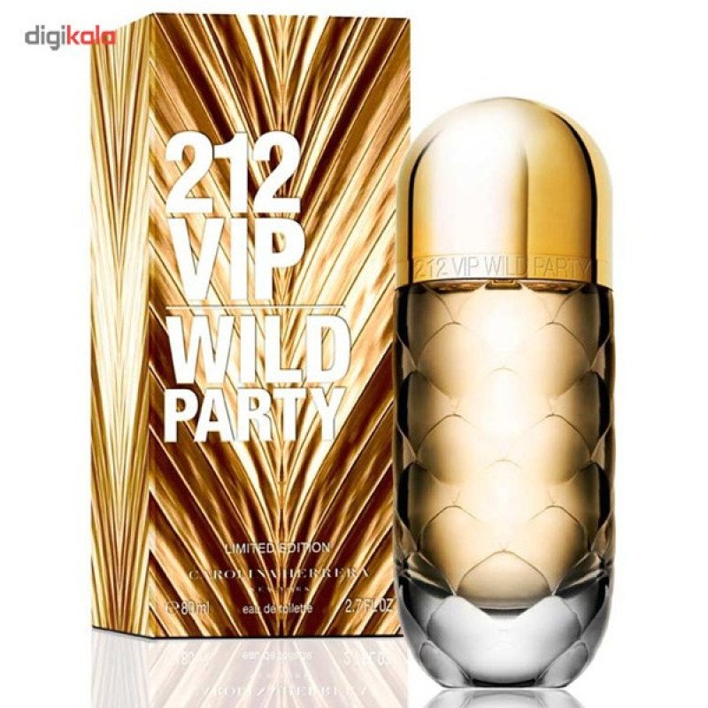 ادو تویلت زنانه کارولینا هررا مدل 212 VIP Wild Party حجم 80 میلی لیتر