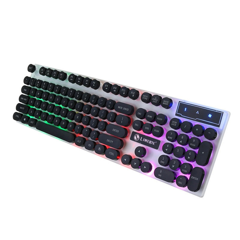 کیبورد و ماوس گیمینگ لایماید مدل NEW GAMING-GTX300، سوییچ ممبران، Full-Size، نورپردازی LED RGB