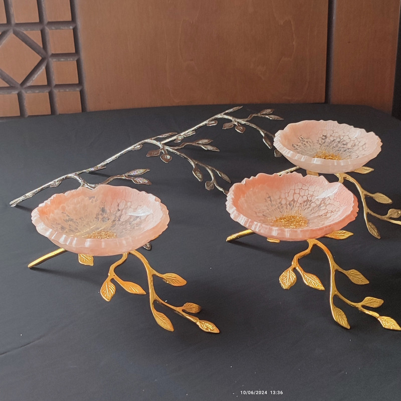 پایه شکلات خوری طرح برگ کد 001