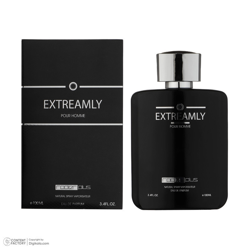 ادو پرفیوم مردانه رودیر پلاس مدل EXTREAMLY حجم 100 میلی لیتر