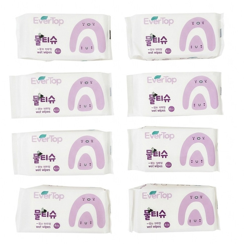دستمال مرطوب اورتاپ مدل wetwipes مجموعه 8 عددی