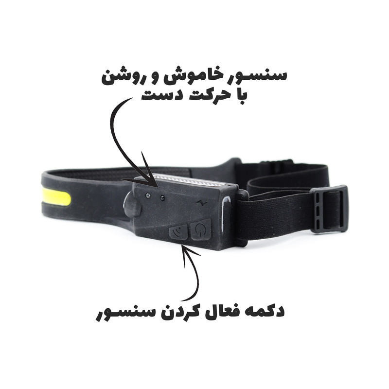 چراغ پیشانی مدل نواری 4 حالته COB COB-XPE