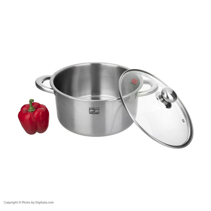 قابلمه پارس استیل مدل کف سه لایه کد 240 سایز 24