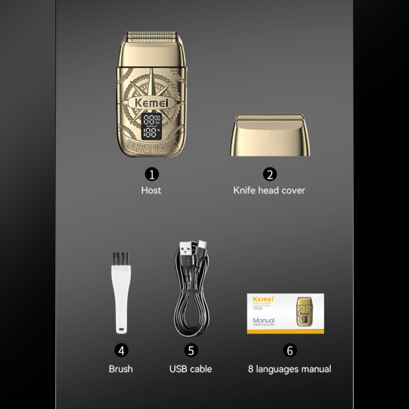 ماشین اصلاح موی صورت شارژی کیمی مدل KM-T362