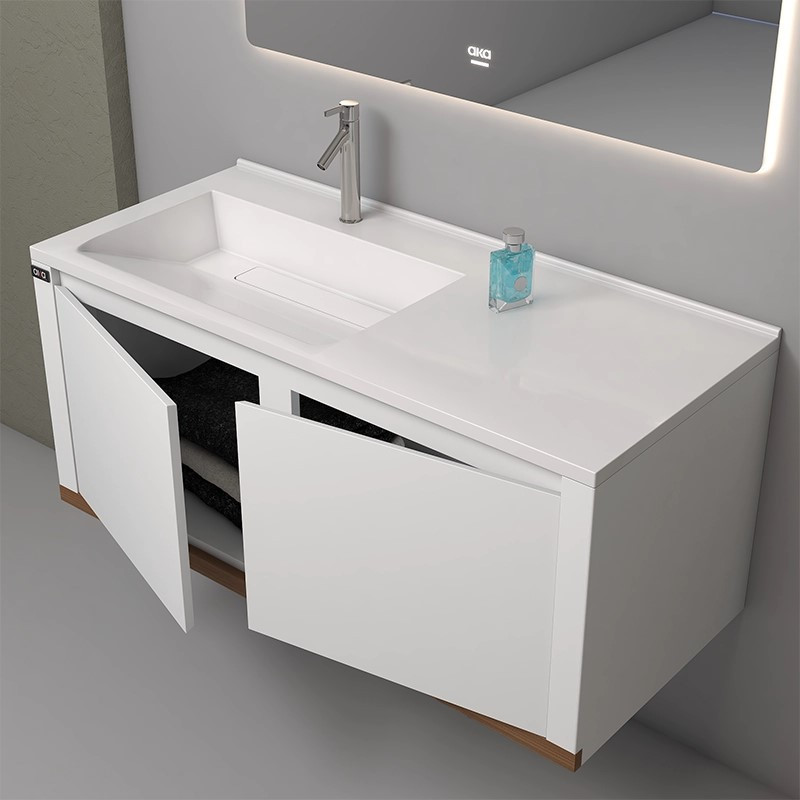 ست کابینت و روشویی آلکا مدل 5010 به همراه آینه بک لایت