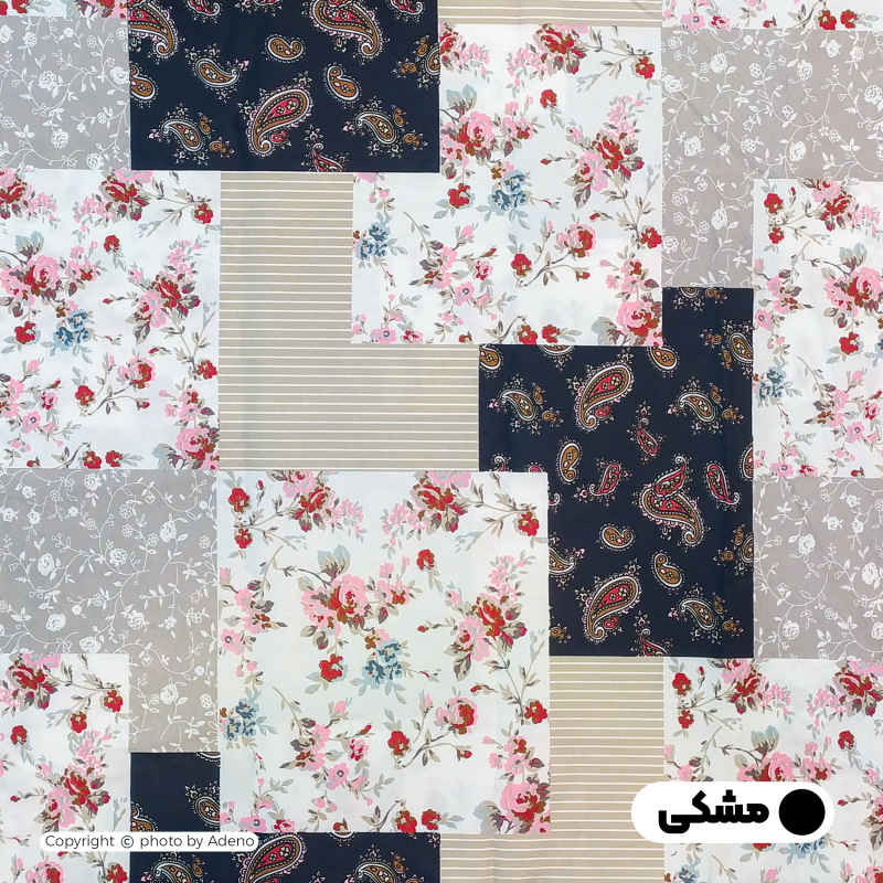 کاور لحاف آدنو مدل چهل تکه کد CH110 یک نفره سایز 160x220 سانتی متر
