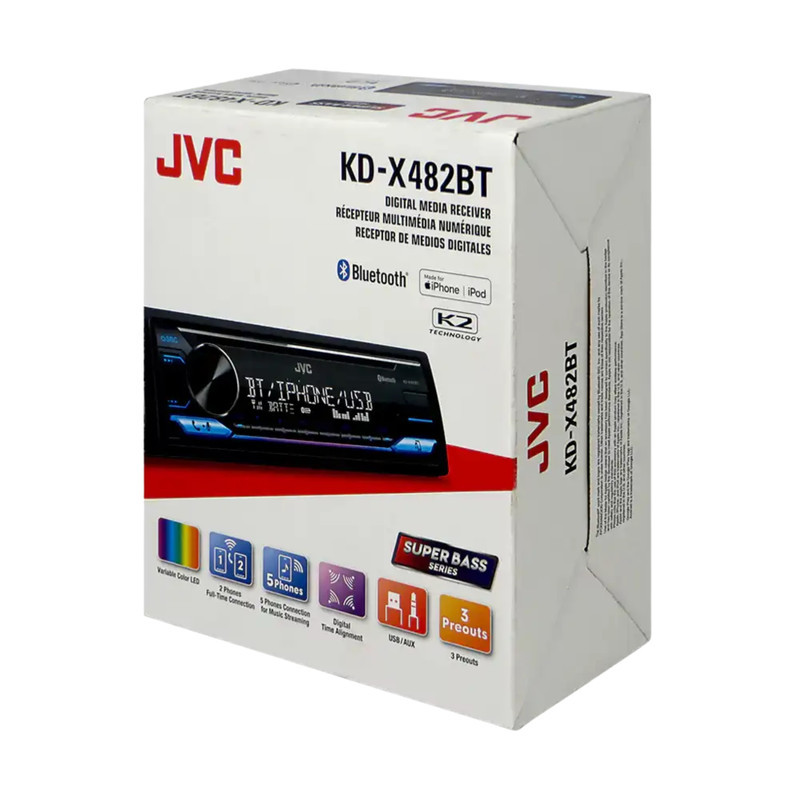 پخش کننده خودرو جی وی سی مدل X482BT