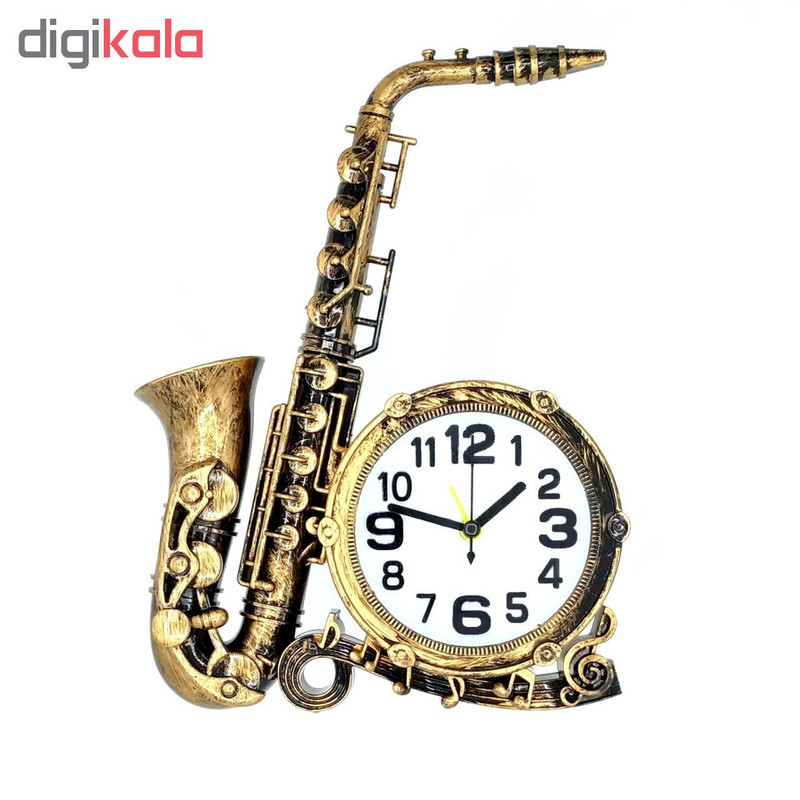 ساعت رومیزی طرح ساکسیفون کد 02-110