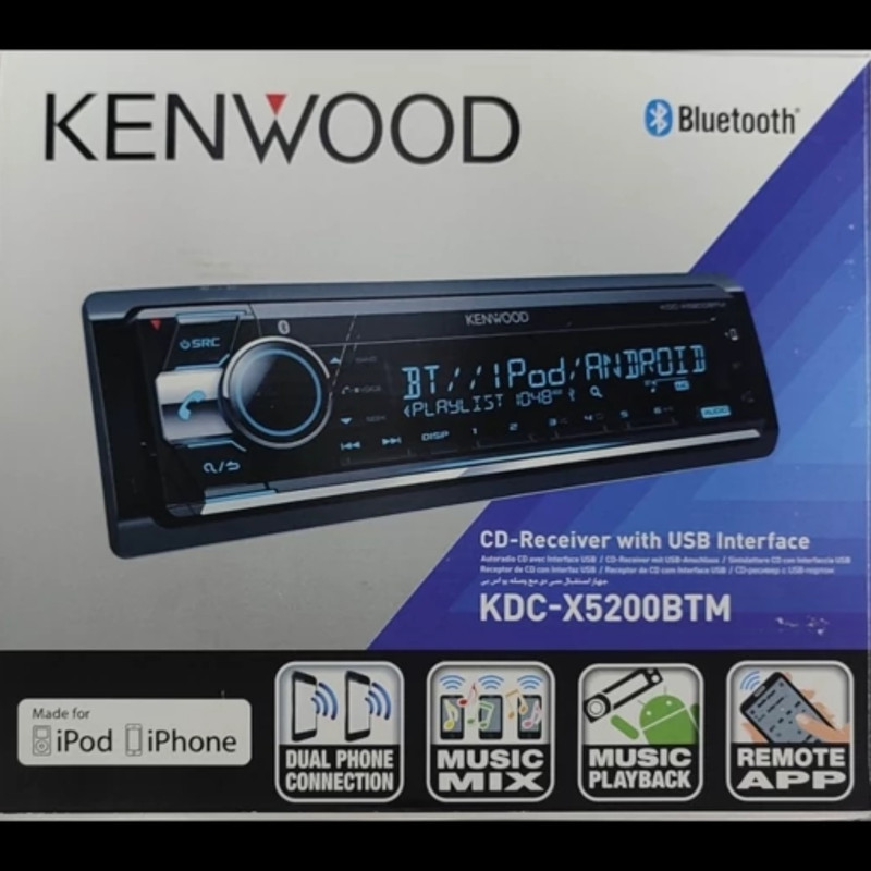 پخش کننده خودرو کنوود مدل KDC-X5200BTM