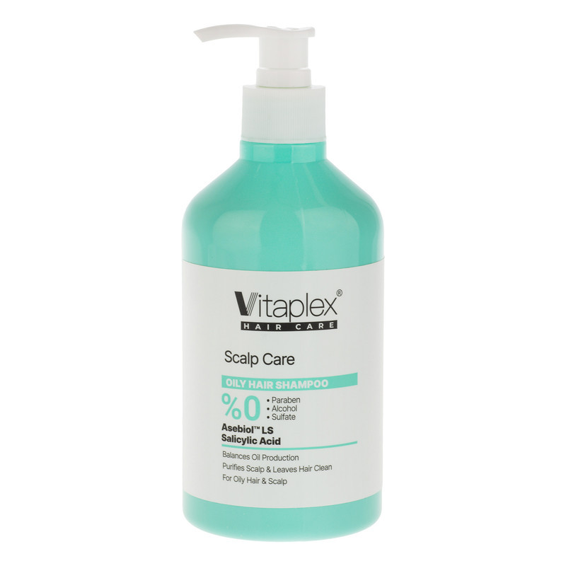 شامپو مو ویتاپلکس مدل Scalp Care مناسب برای موهای چرب حجم 500 میلی‌لیتر