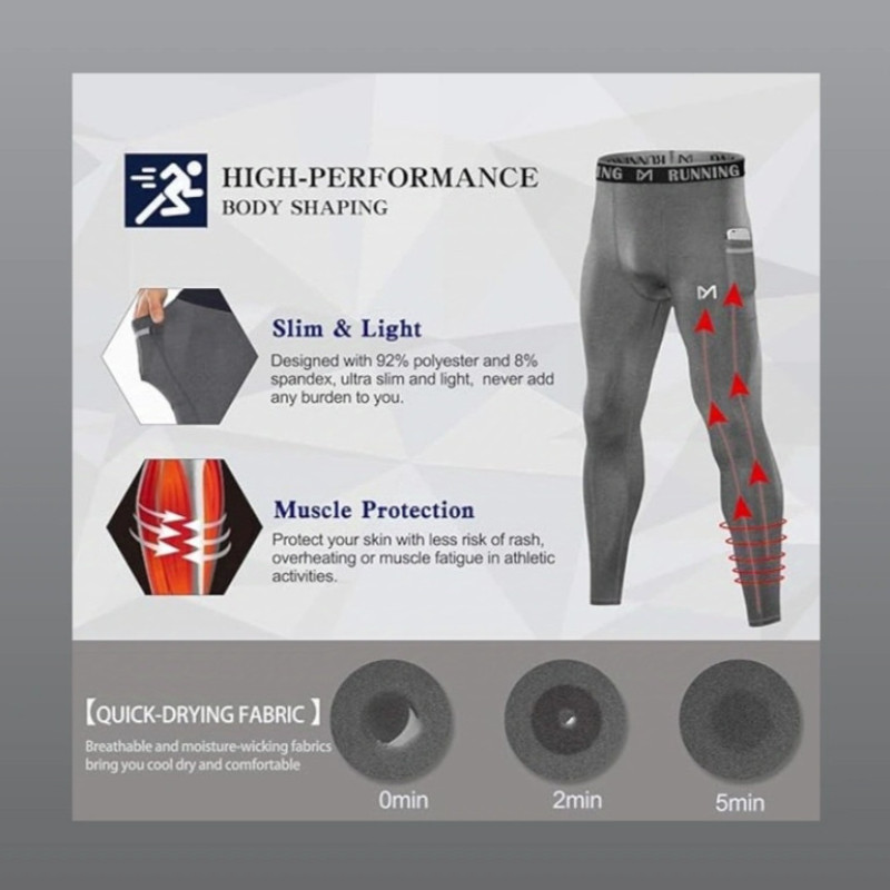 لگینگ ورزشی مردانه میت وی مدل ME399999