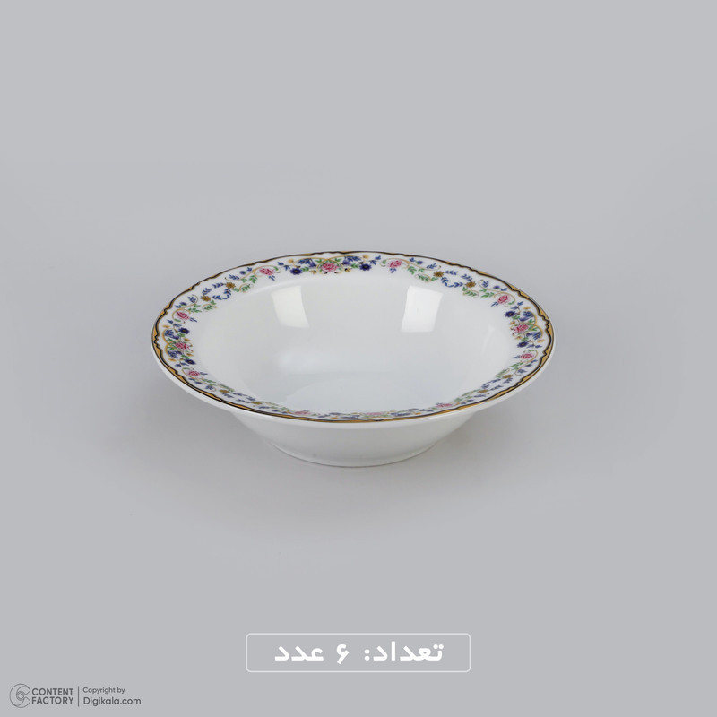سرویس  غذا خوری 28 پارچه چینی زرین ایران سری ایتالیا اف مدل Golestan 2 درجه عالی