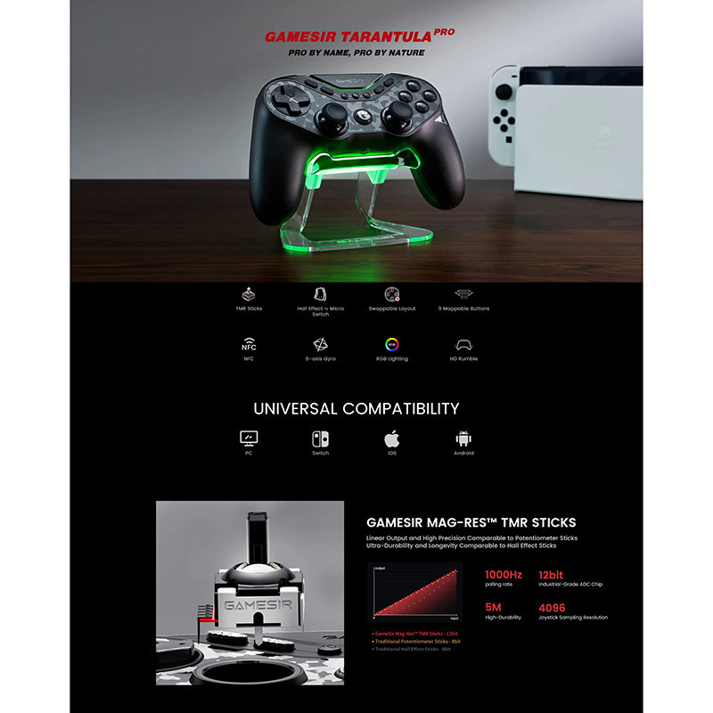 دسته بازی گیمسر مدل  Tarantula Pro (T3 Pro)