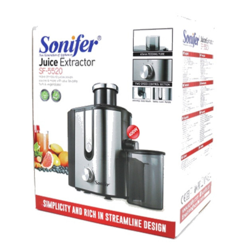 آبمیوه‌گیری 400 وات سونیفر مدل SF-5520