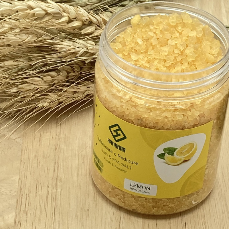 نمک حمام هامانا مدل Lemon وزن 500 گرم