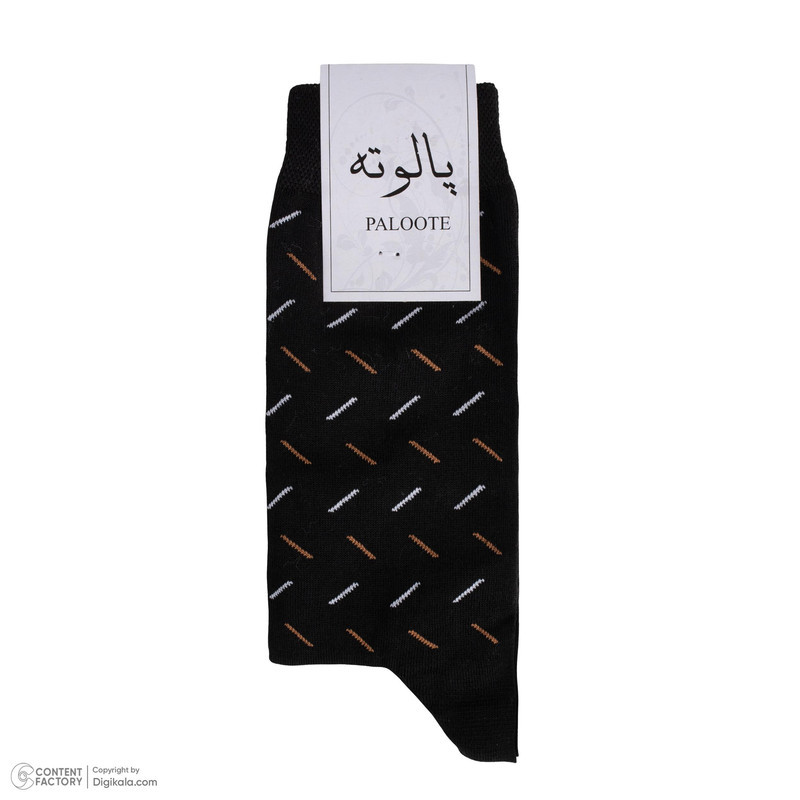 جوراب ساق بلند مردانه پالوته طرح راه‌راه مدل P3