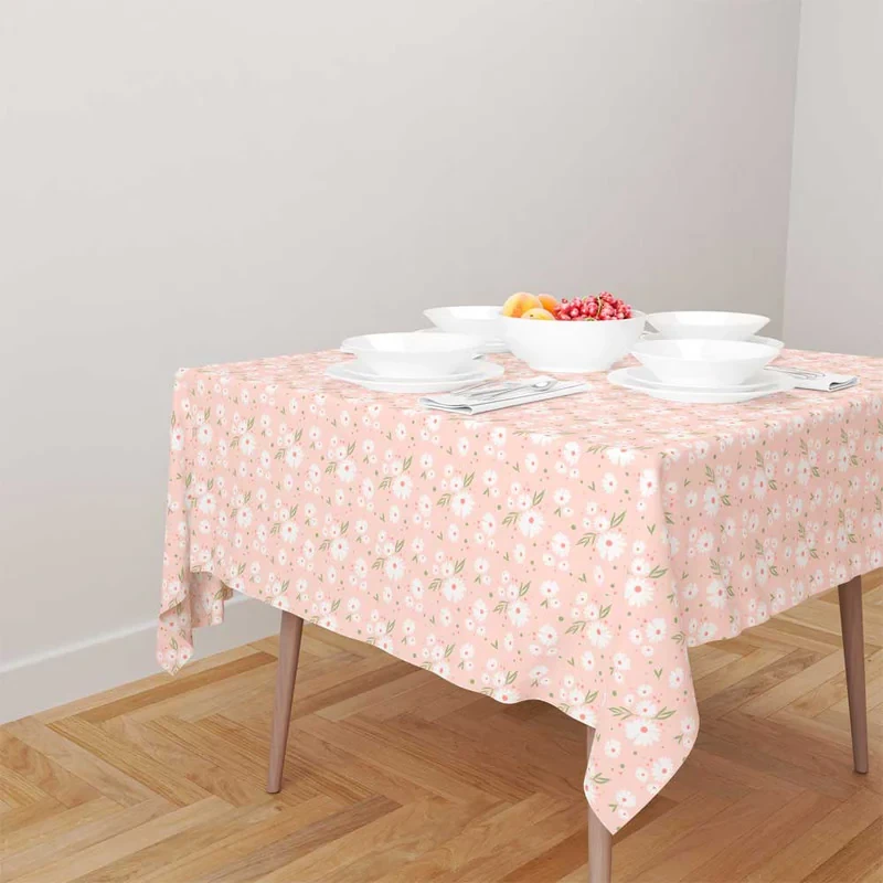 رومیزی مدل گلدار چهارنفره مربعی کد F2RO1066