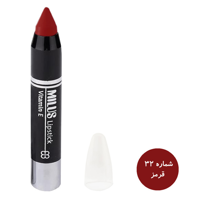 رژ لب مدادی میلوس مدل MIS1 مجموعه 6 عددی