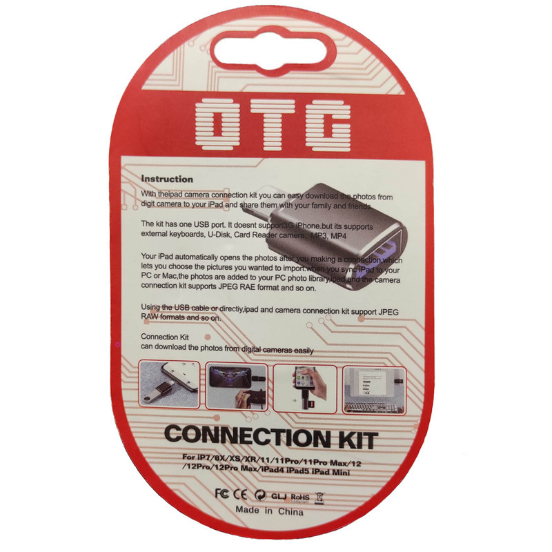 مبدل  لایتنینگ OTG مدل GL-163
