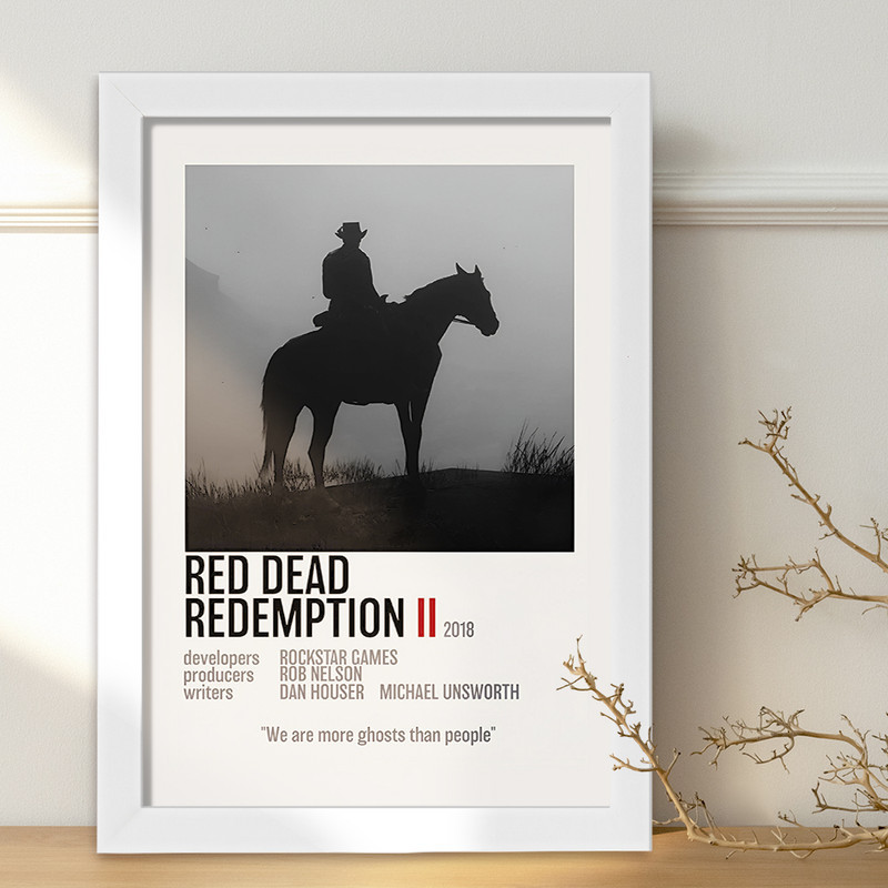 تابلو خندالو طرح رد دد (Red Dead) کد F13456