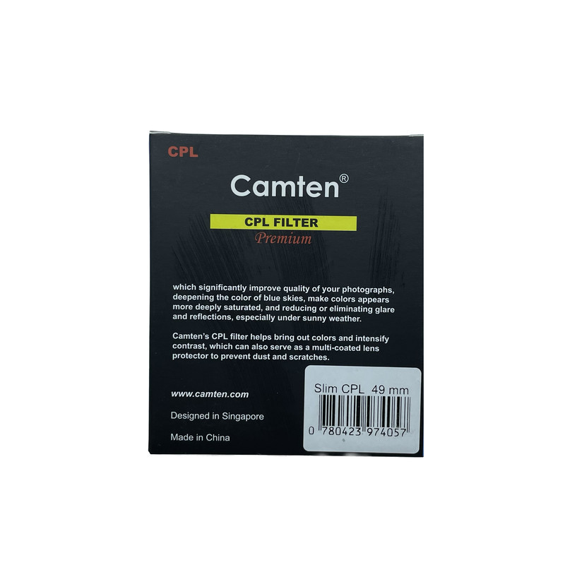 فیلتر لنز کامتن مدل C-PL SLIM -49MM