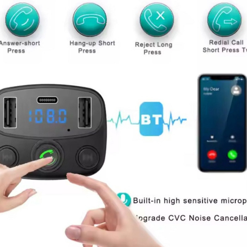 پخش کننده اف ام خودرو مدل mp3-car2025