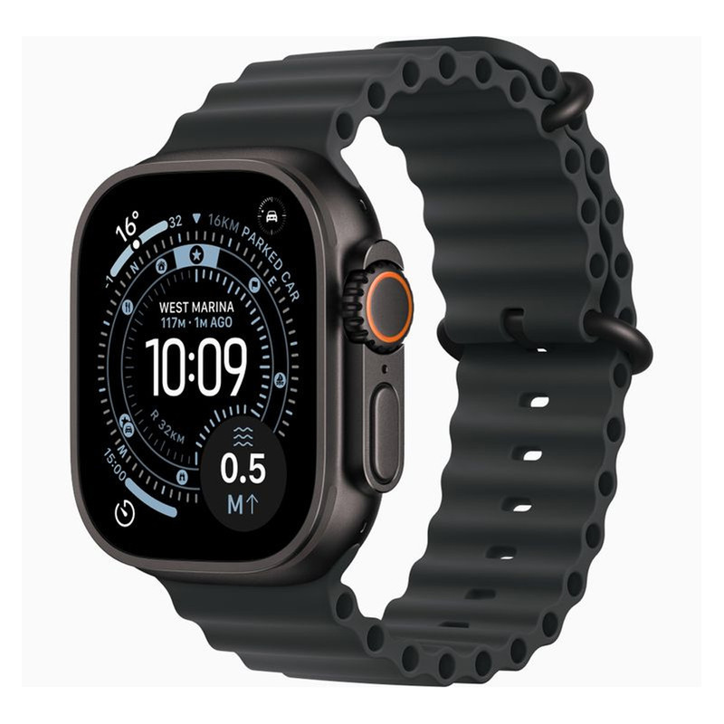 ساعت هوشمند 49 میلی متری اپل مدل Ultra 3 Black Titanium Case با بند Ocean
