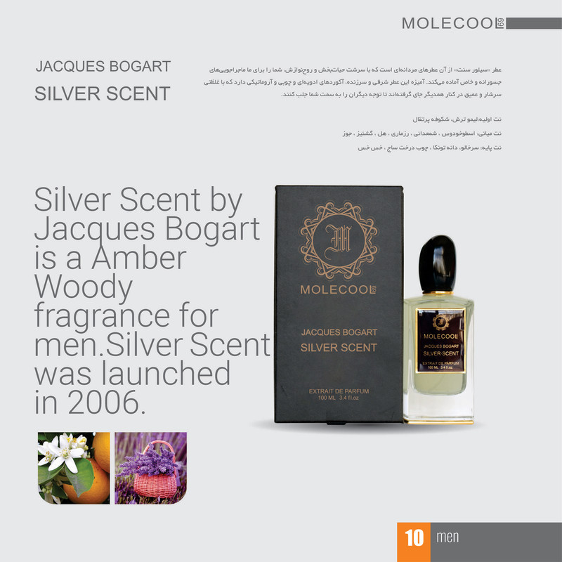 ادوپرفیوم مردانه مولکول مدل SILVER SCENT حجم 100 میلی لیتر