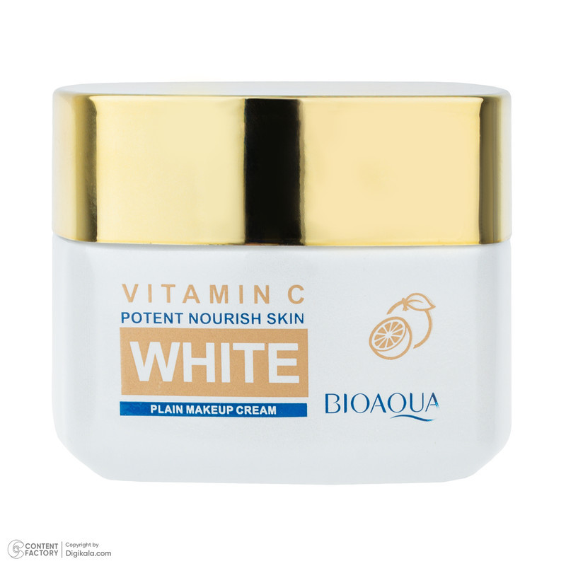 کرم روشن کننده روز و شب صورت بی آکوا مدل Vitamin C مناسب برای انواع پوست وزن 50 گرم