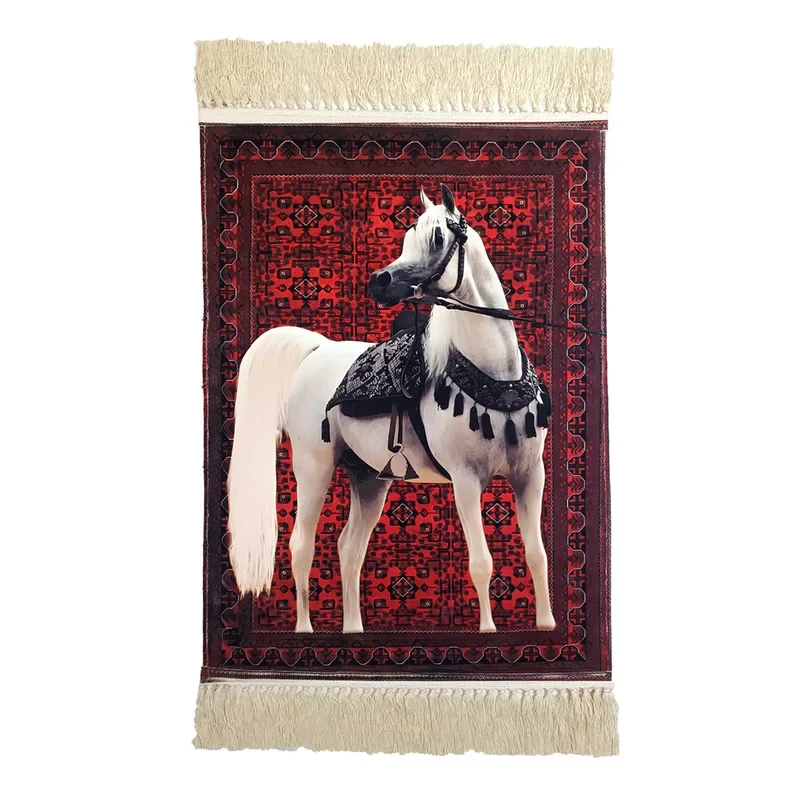 فرش ماشینی دیوارکوب طرح اسب 01